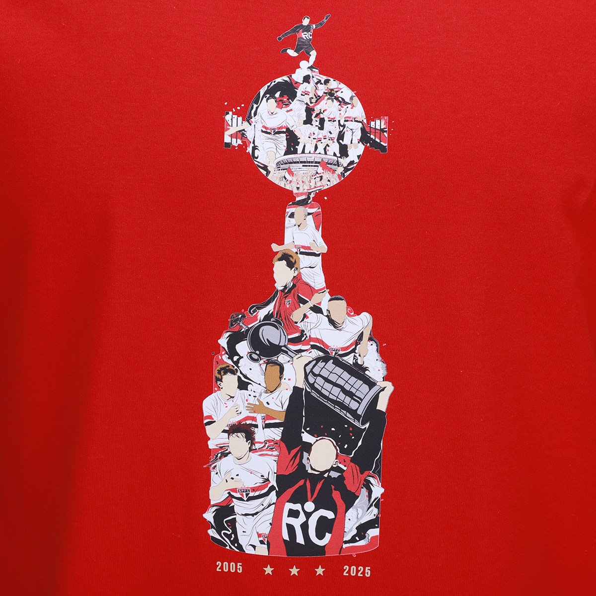 Camiseta São Paulo Taça Libertadores Masculina - Tam: P - 3