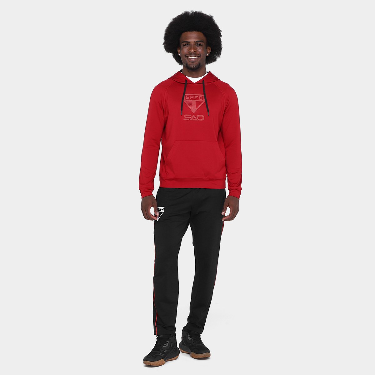 Moletom C/ Capuz São Paulo Masculino - Tam: P - 3