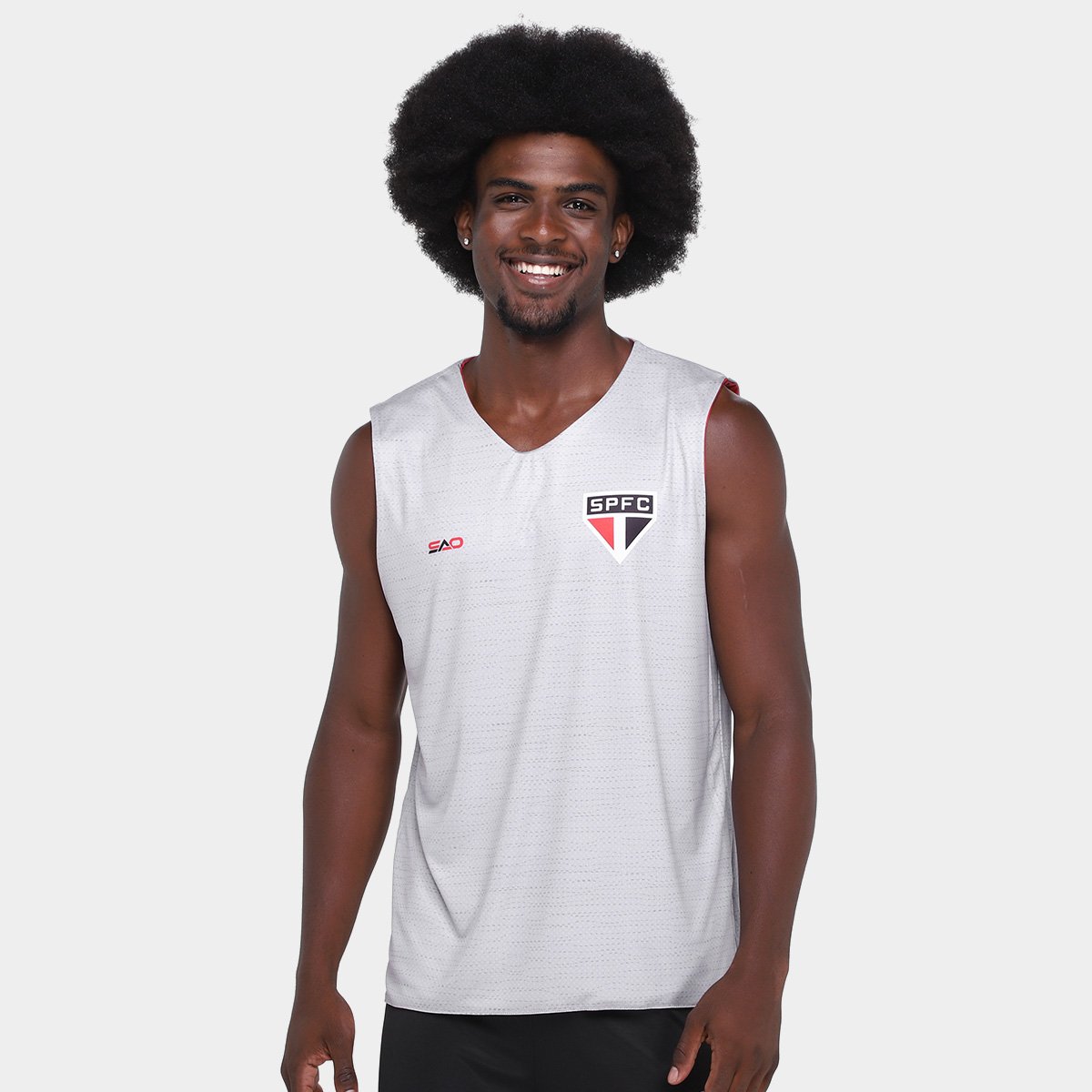 Regata São Paulo Dupla Face Masculina - Tam: P - 1