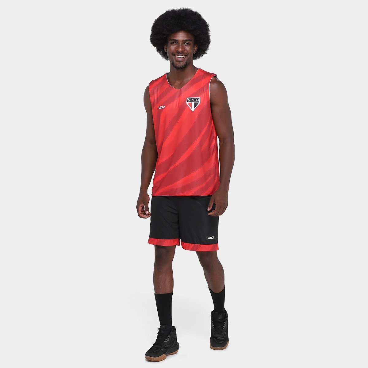 Regata São Paulo Dupla Face Masculina - Tam: P - 4