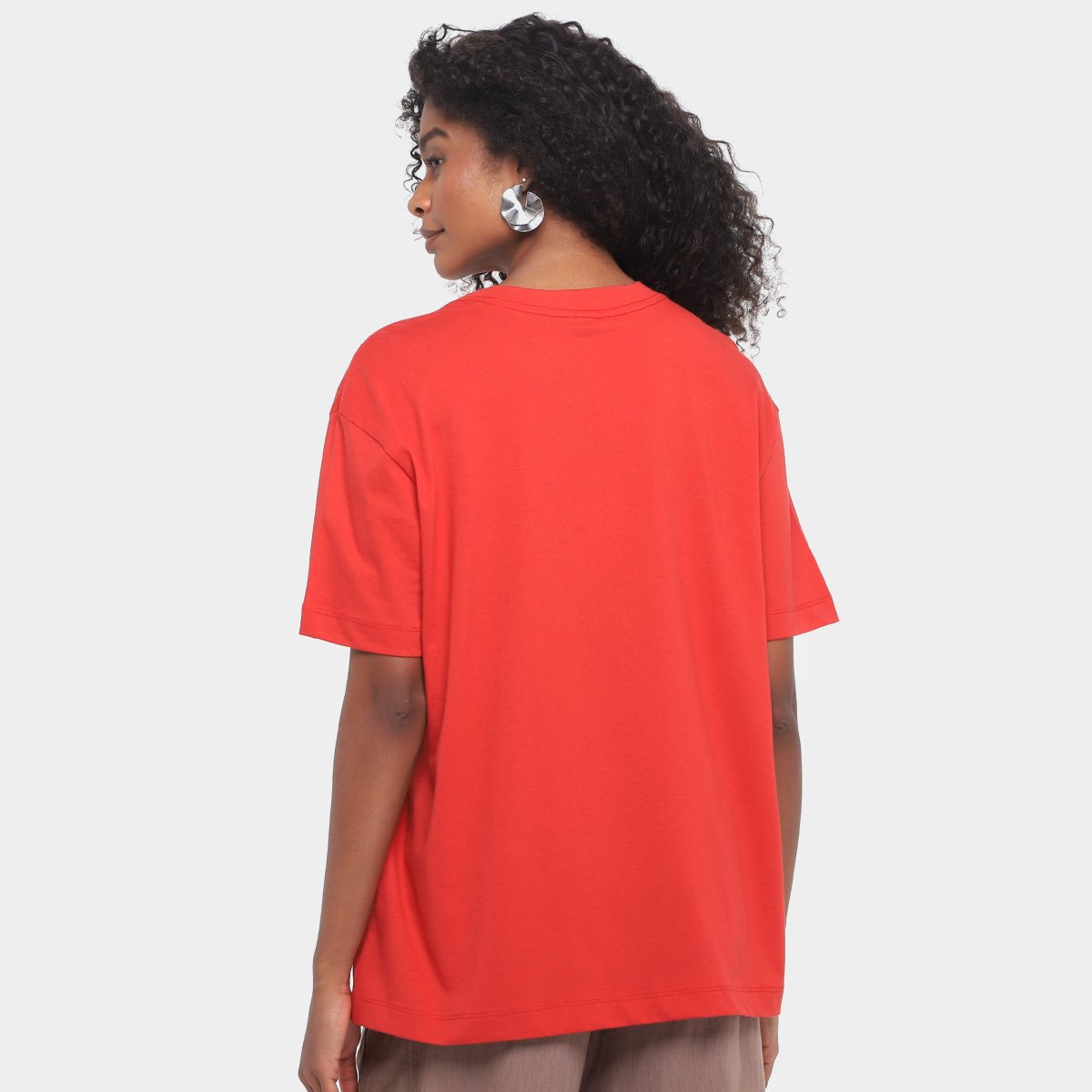 Camiseta Farm Media Hohoho Vermelho Salvador Feminina - Tam: M - 1