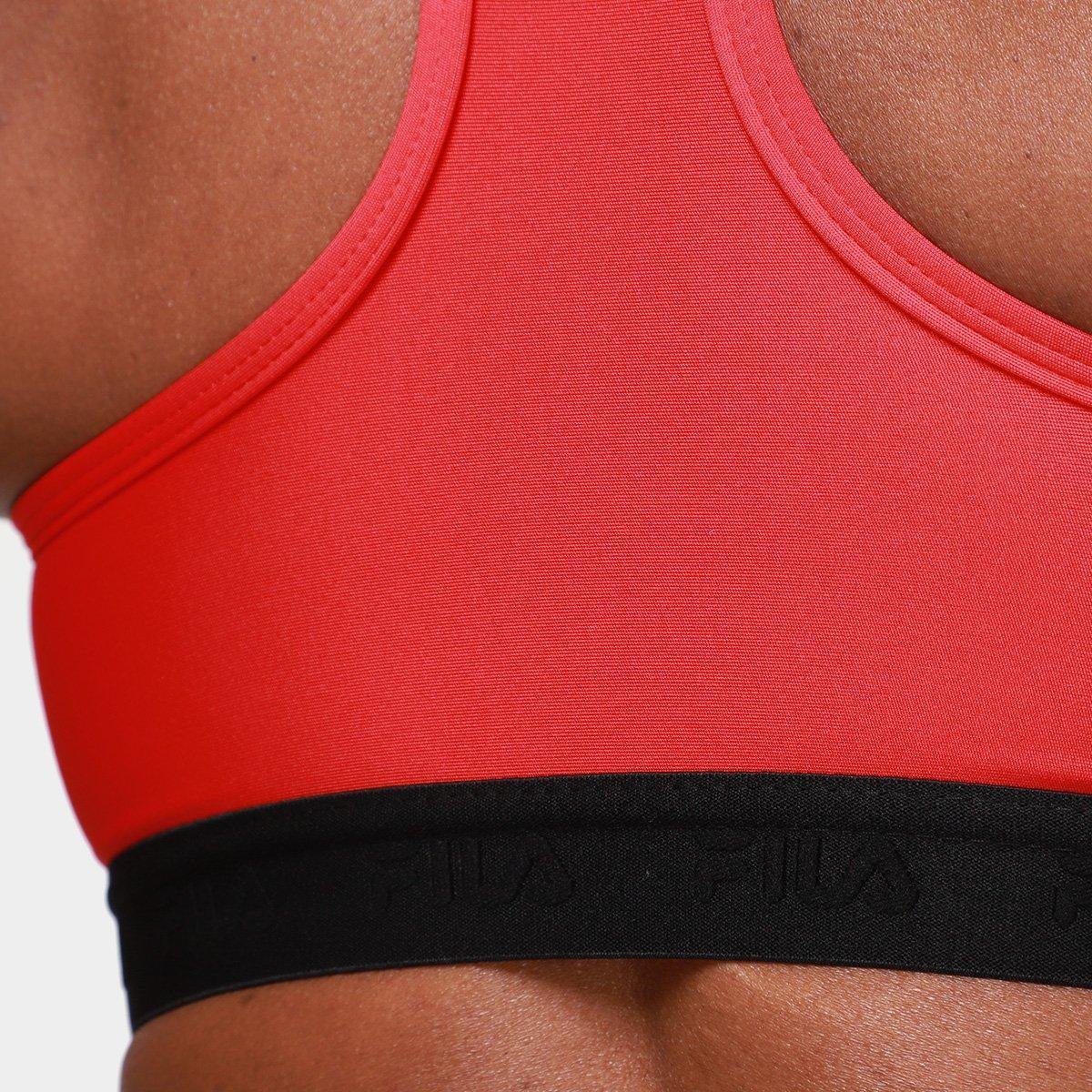 Top Fila Alça Train Elastic V Feminino - Tam: M - 3