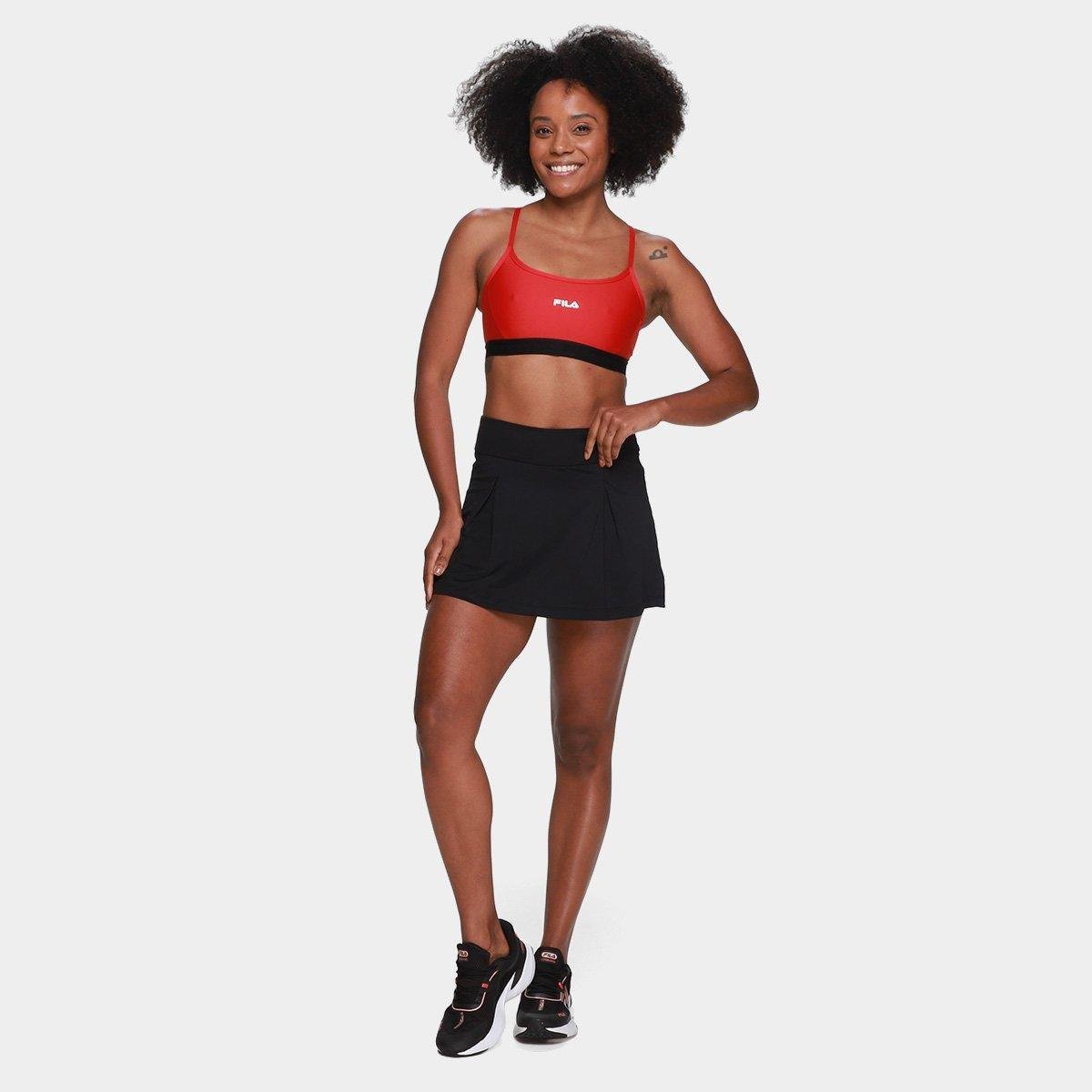 Top Fila Alça Train Elastic V Feminino - Tam: M - 4