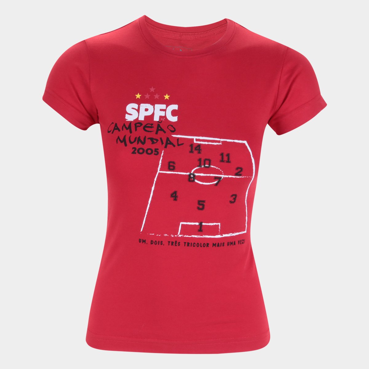 Camiseta São Paulo Tático Retrô Mania Feminina