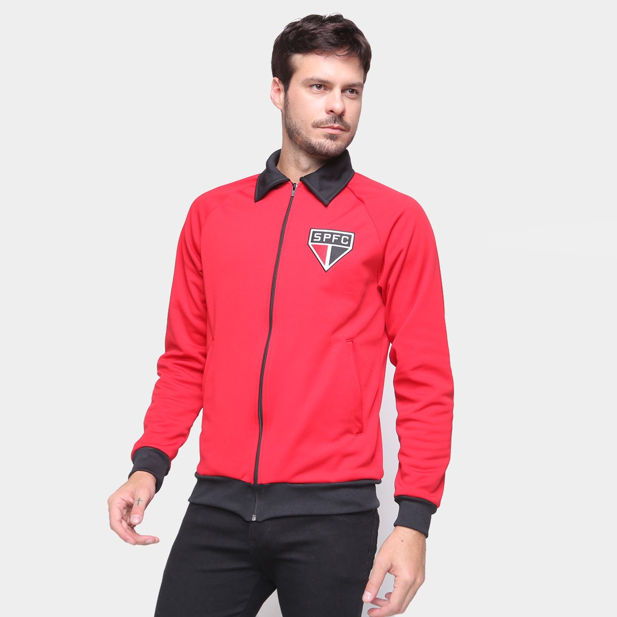 Jaqueta São Paulo Retrô Mania Básica Masculina - Tam: G