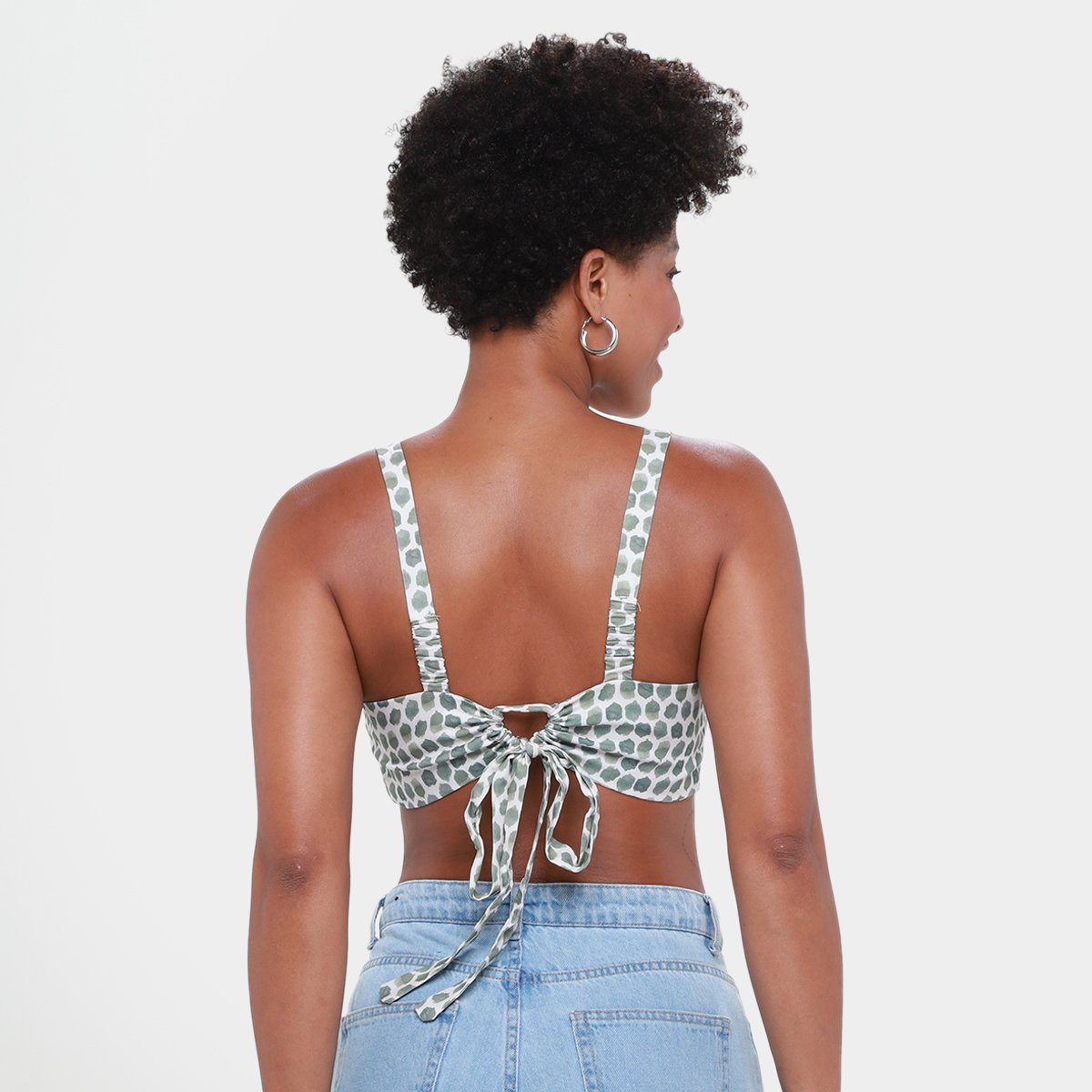 Top Animale Jeans Amarração Feminino - Tam: M - 1