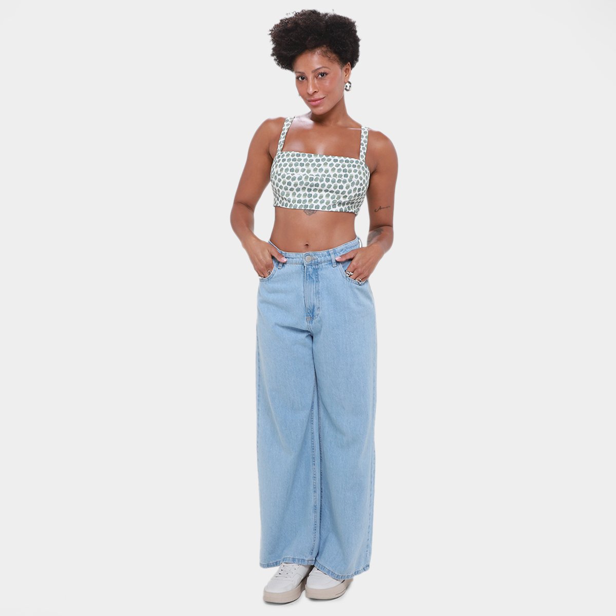 Top Animale Jeans Amarração Feminino - Tam: M - 3