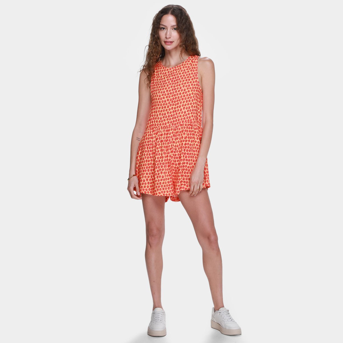 Macaquinho Animale Jeans Textura Mock Feminino - Tam: P - 3