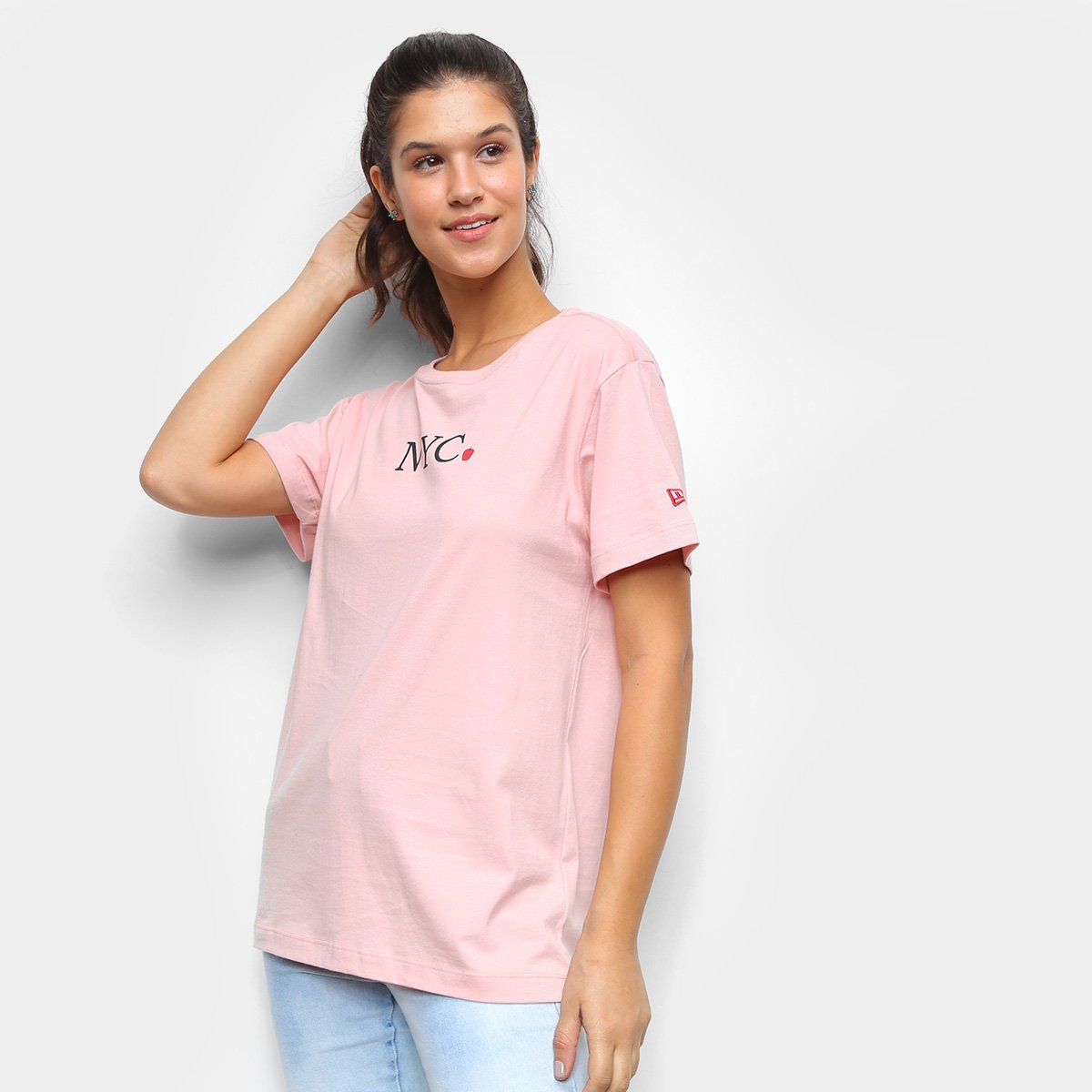 Camiseta New Era NYC Apple Feminina