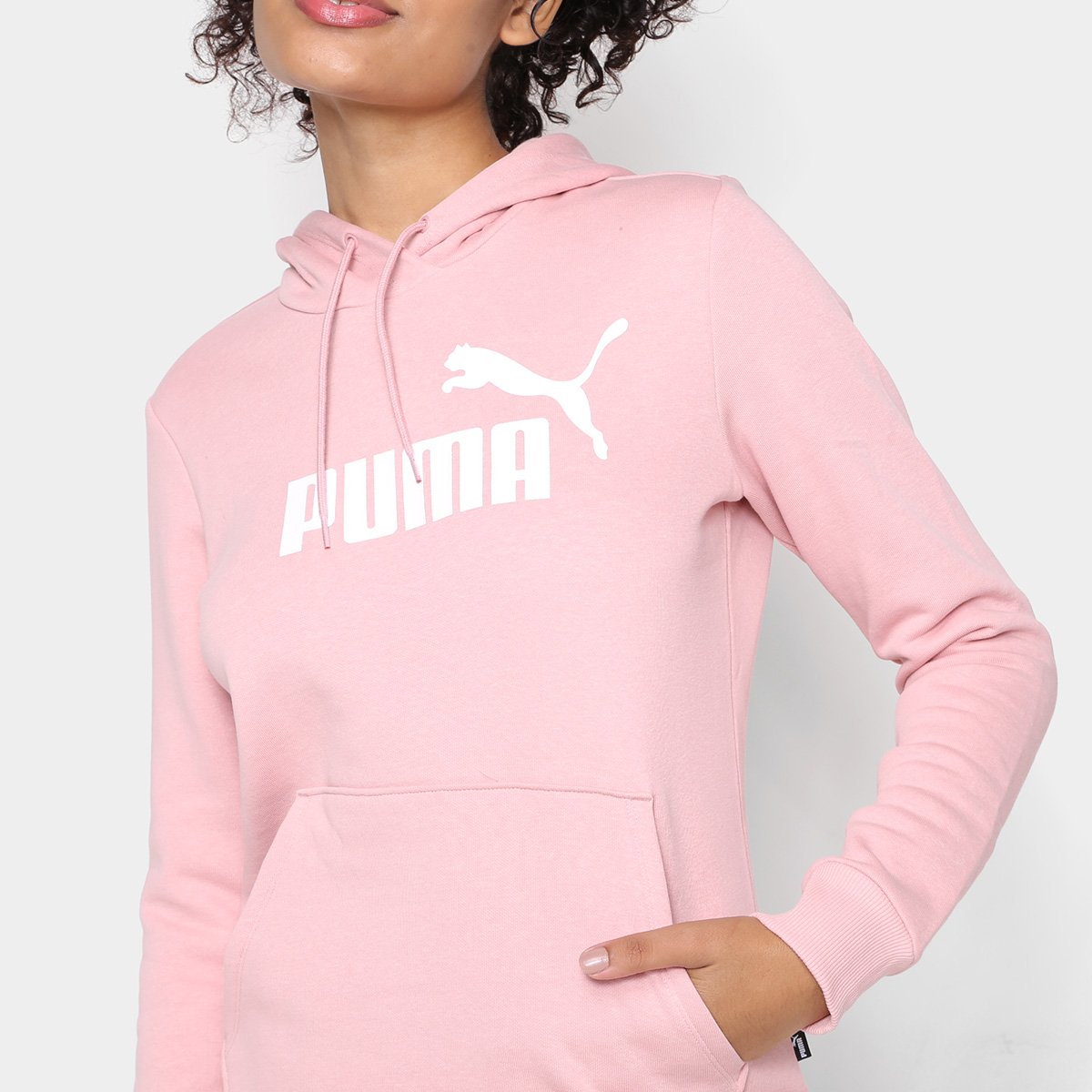 Moletom Puma Logo C/ Capuz Feminino - Tam: P - 2