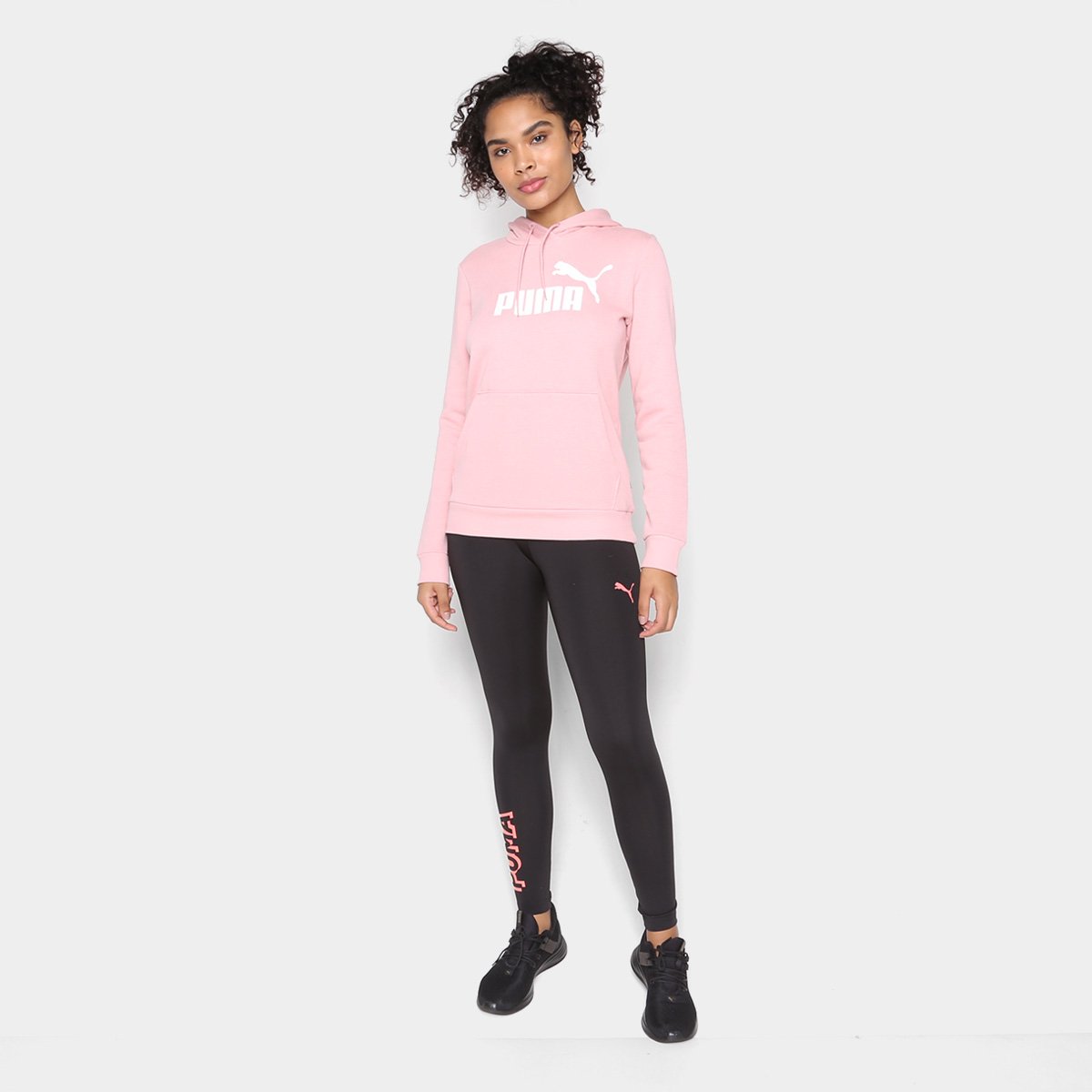 Moletom Puma Logo C/ Capuz Feminino - Tam: P - 3