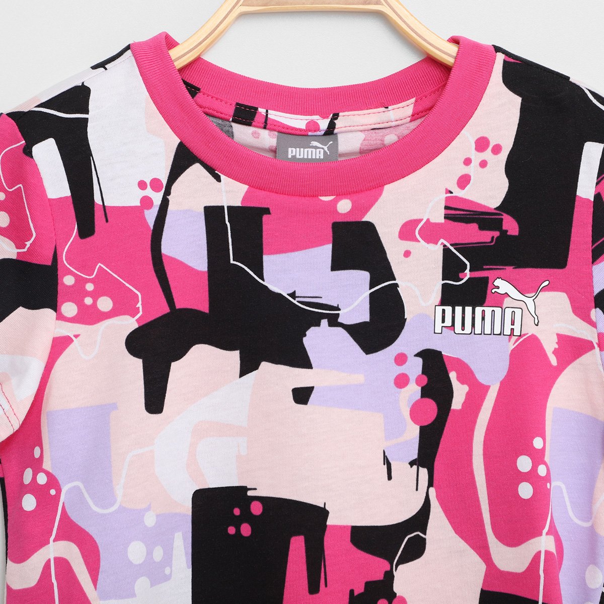 Camiseta Infantil Puma Essentials Street Art Aop Menina - Tam: 16A - 1