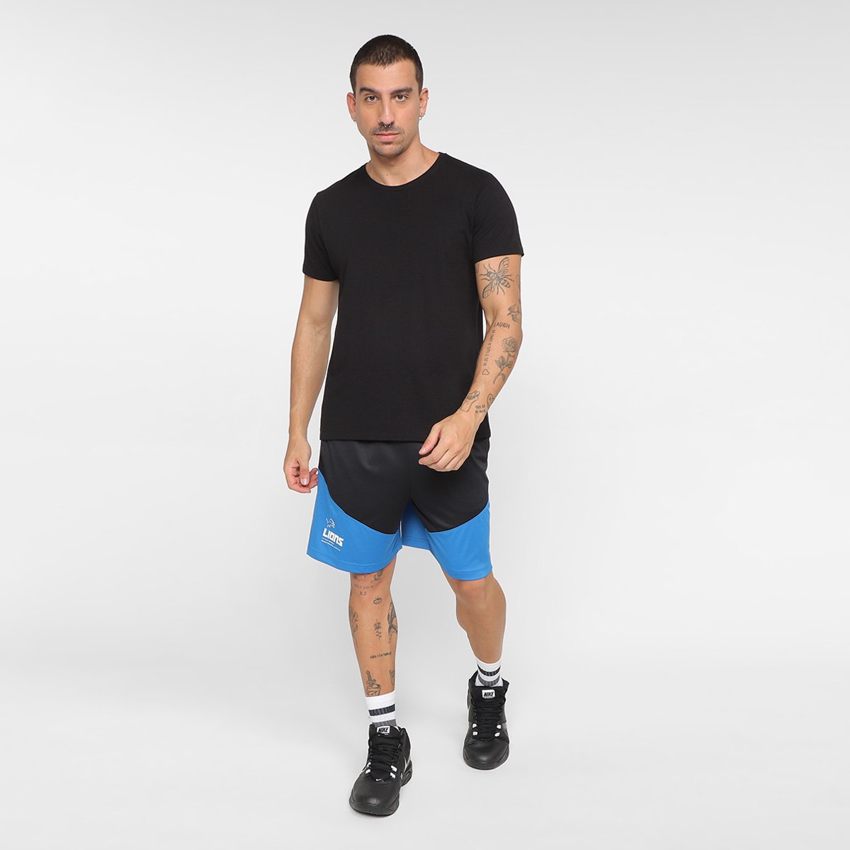 Bermuda Nike Detroit Lions Dri-FIT Knit Masculina - Tam: M - 3