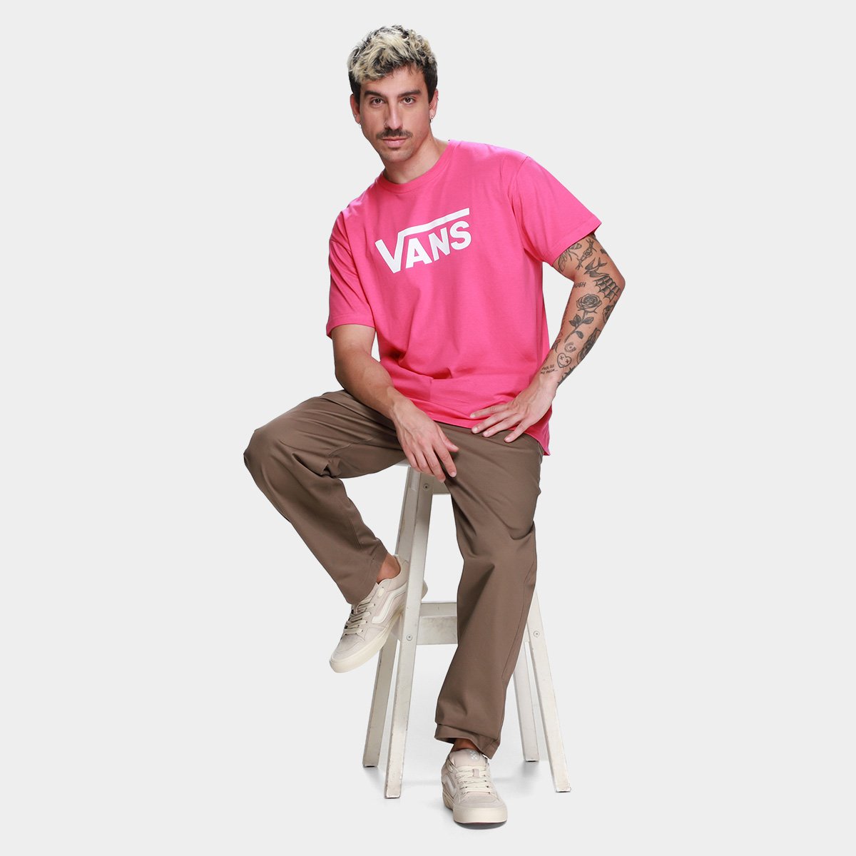 Camiseta Vans Classic Masculina - Tam: P - 3