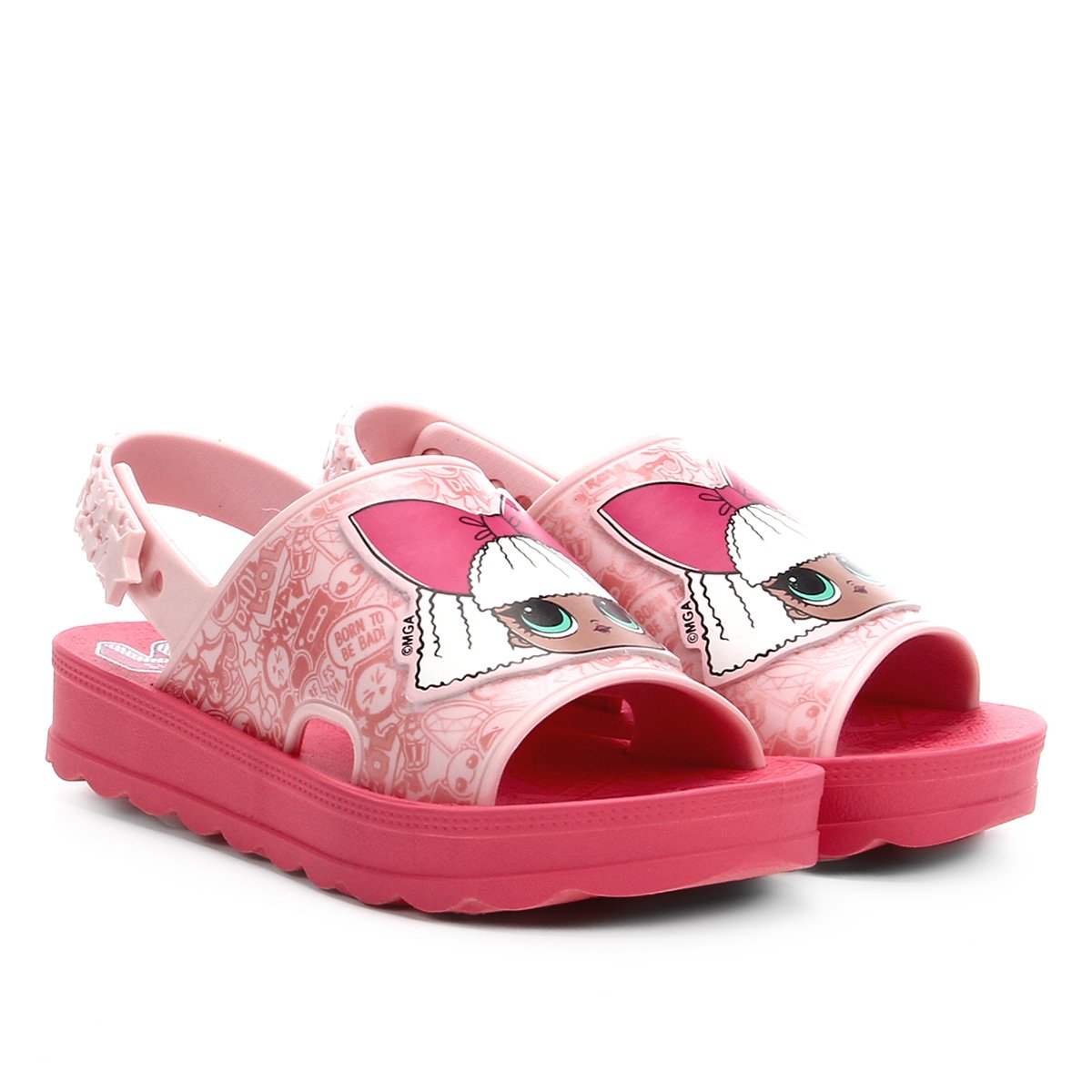 Sandália Infantil Grendene Kids Lol Hit Collection Flatform Feminina