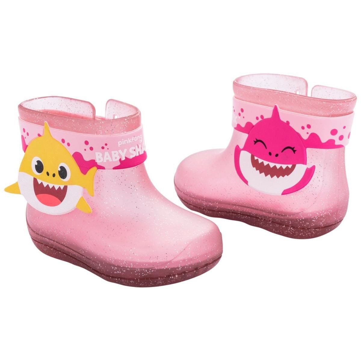 Bota Galocha Infantil Grendene Kids Baby Shark Splash Feminina