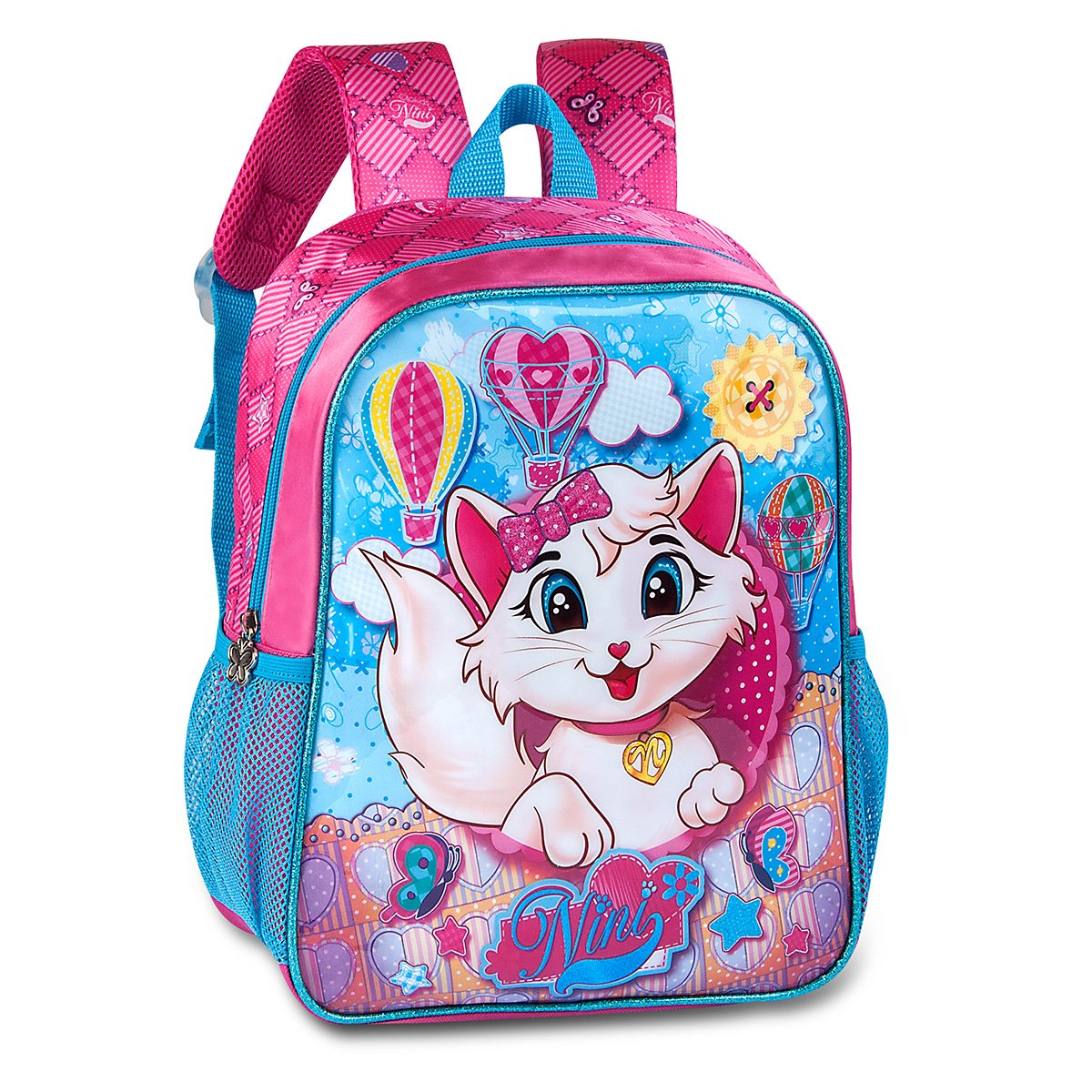 Mochila Infantil Clio Style Costas Gatinha Feminina