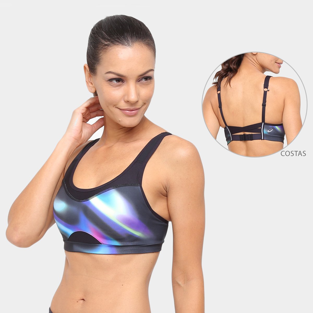 Top Com Bojo Asics Adjust Média Sustentação