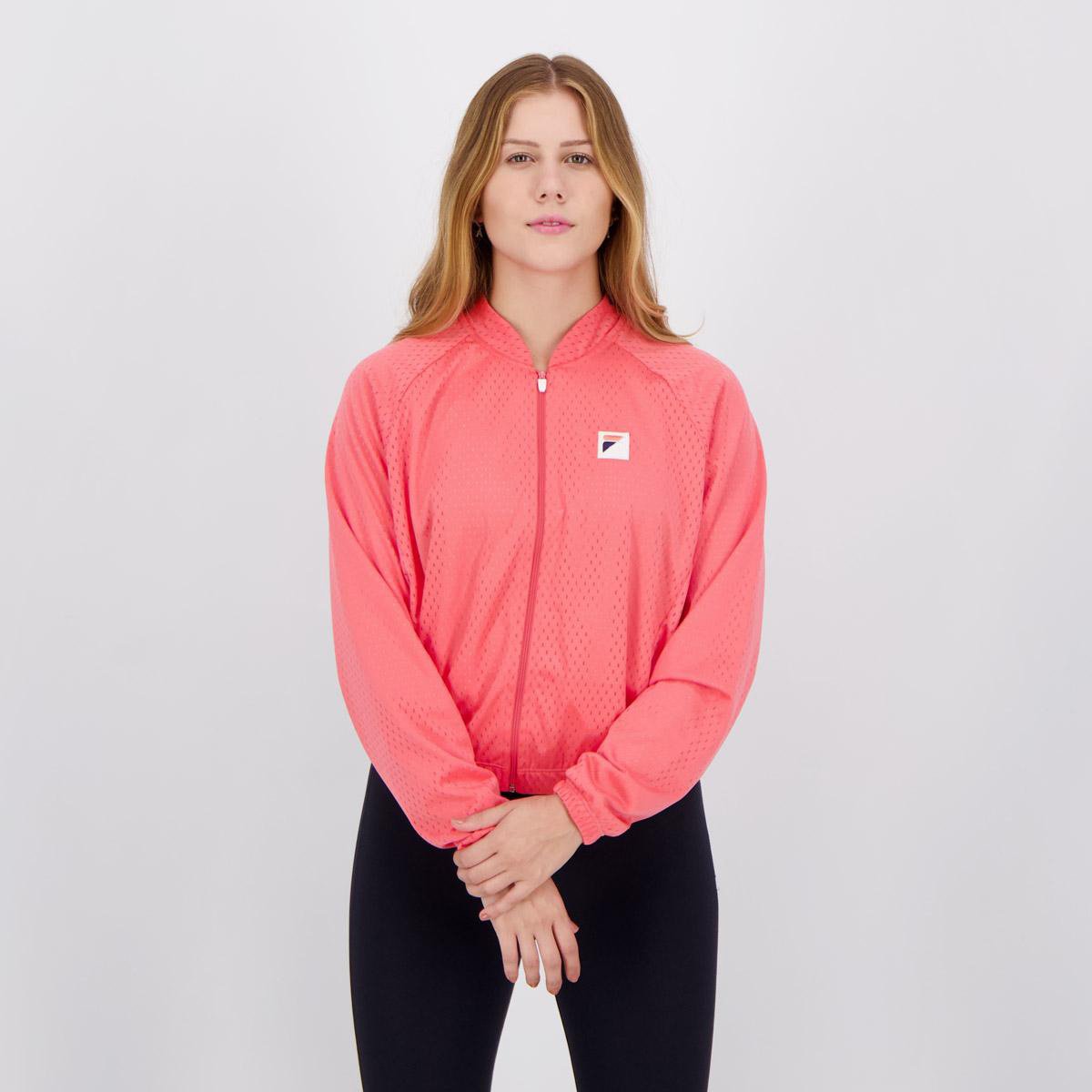 Jaqueta Bomber Fila Mesh Feminina