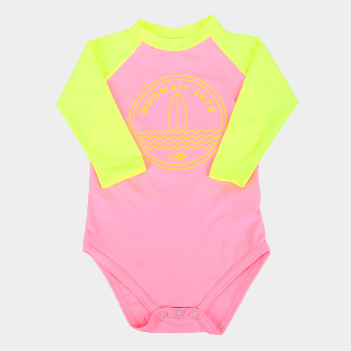 Body Bebê Mormaii Manga Longa Masculino