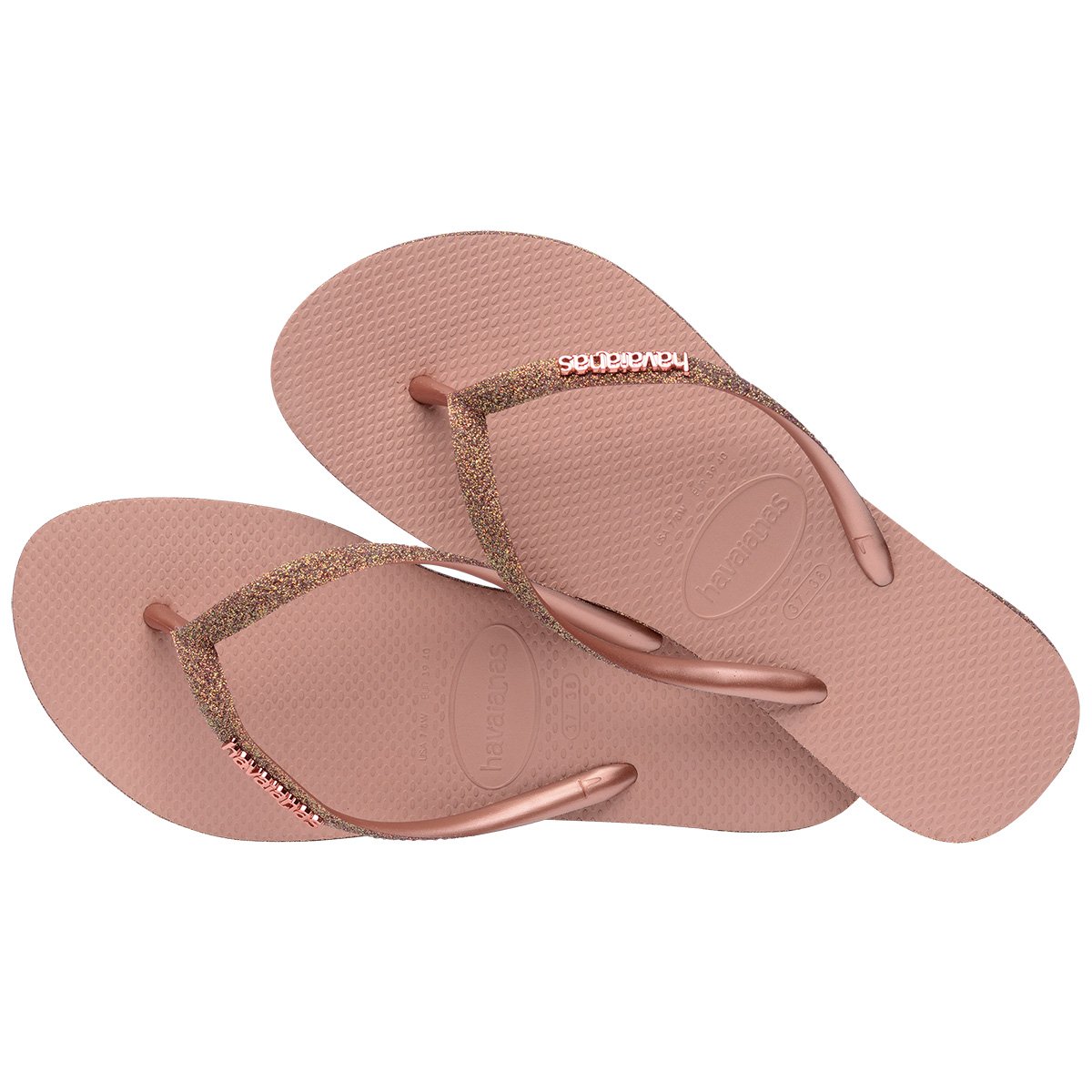 Sandalias Havaianas Slim Sparkle Ii -4146937 - Tam: 33/34 - 2