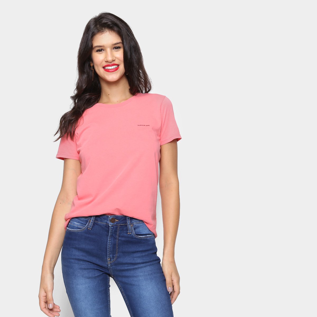 Camiseta Calvin Klein Básica Feminina