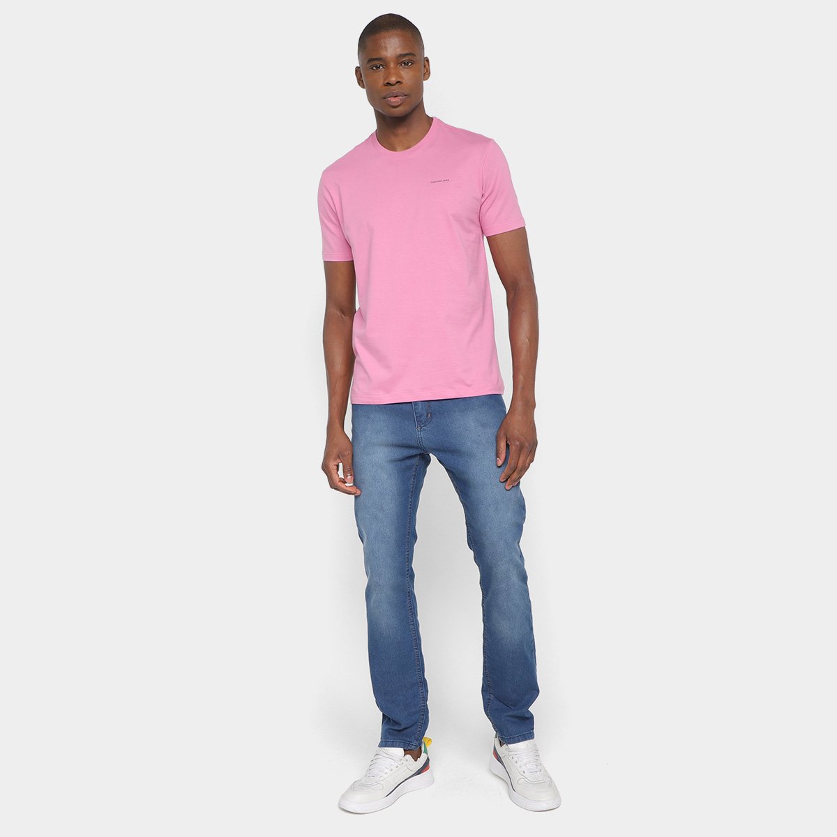 Camiseta Calvin Klein Casual Manga Curta Masculina - Tam: M - 3