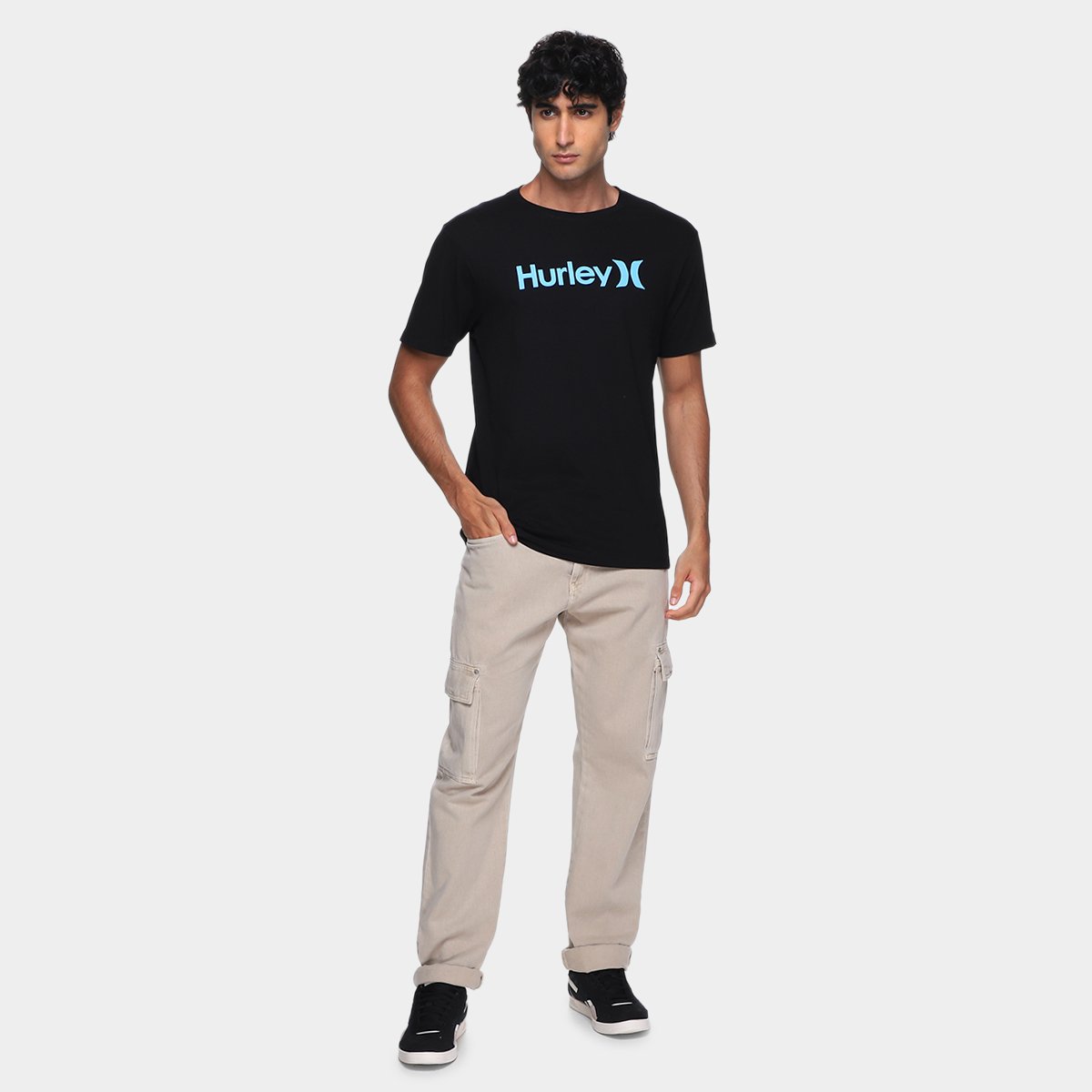 Camiseta Hurley O & O Solid Masculina - Tam: M - 3