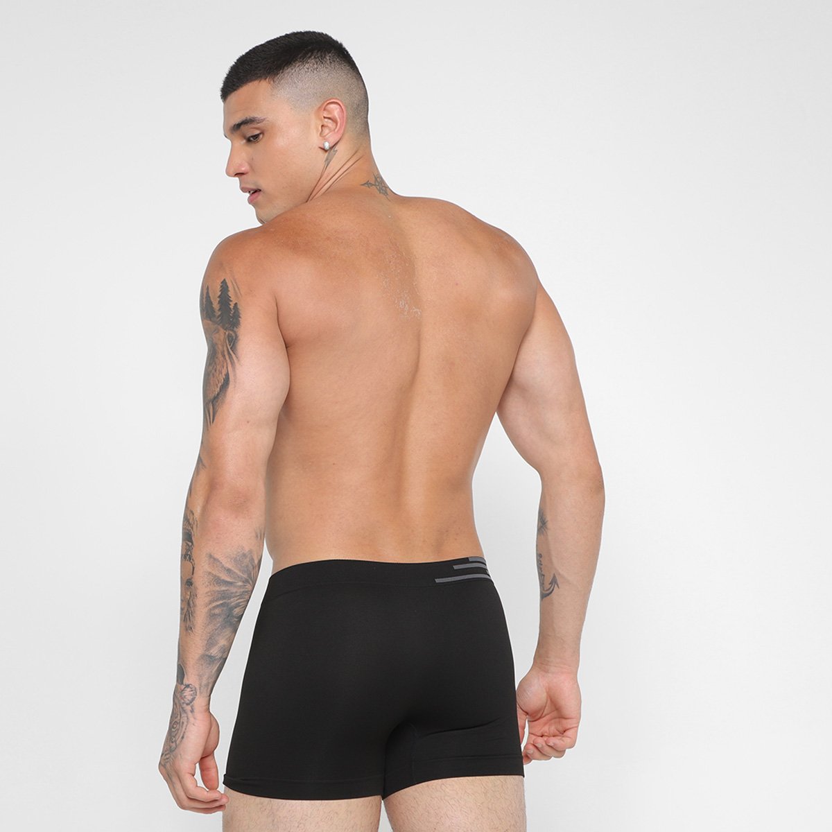 Kit Cueca Boxer Lupo Microfibra Sem Costura 2 Peças - Tam: P - 2