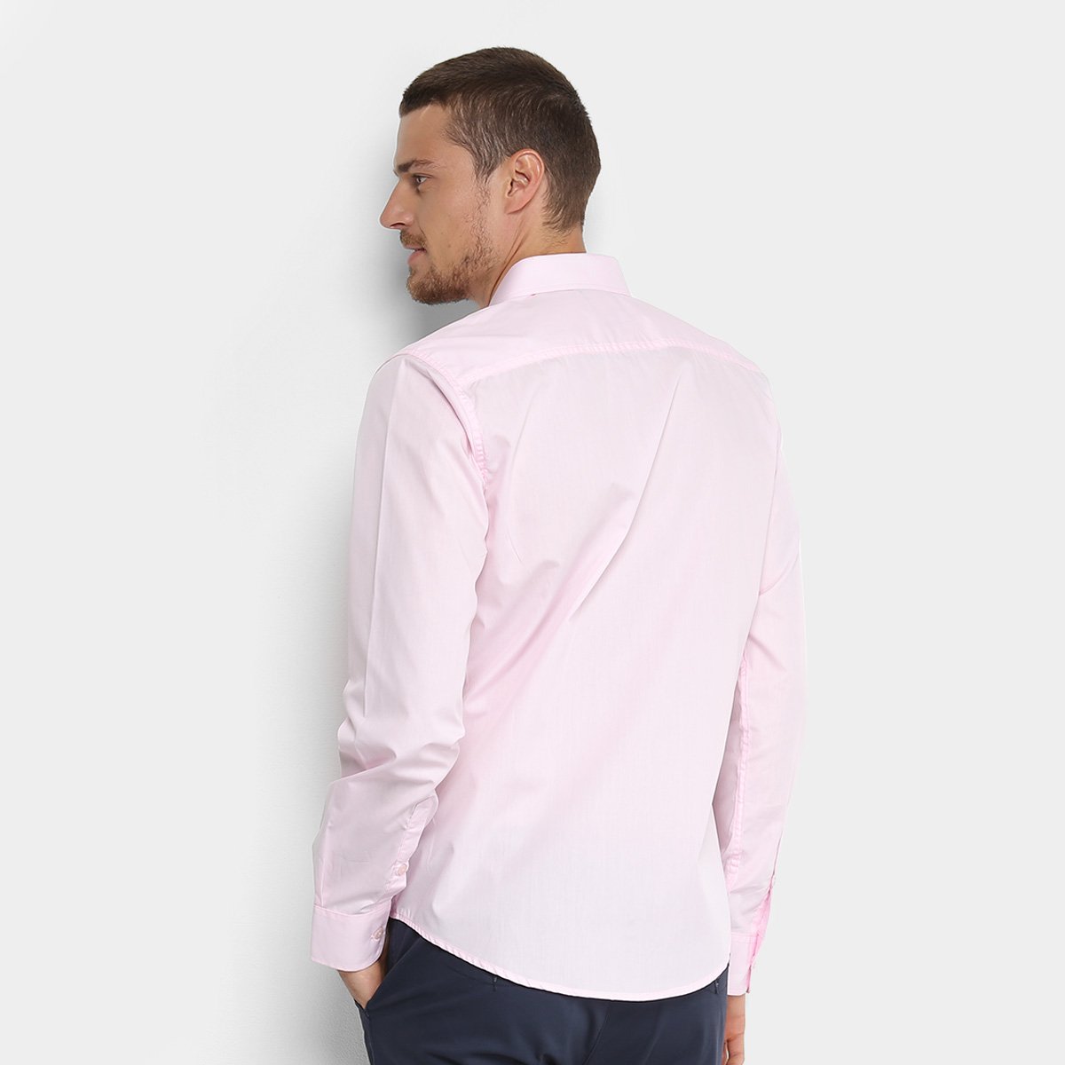Camisa Slim Manga Longa Colcci Básica Masculina - Tam: GG - 1