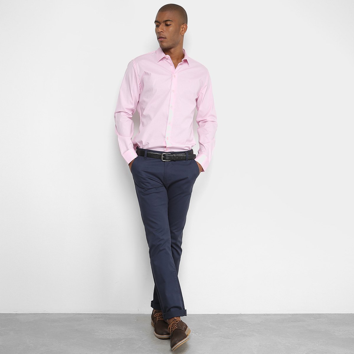 Camisa Forum Básica Manga Longa Square Masculina - Tam: 6 - 2