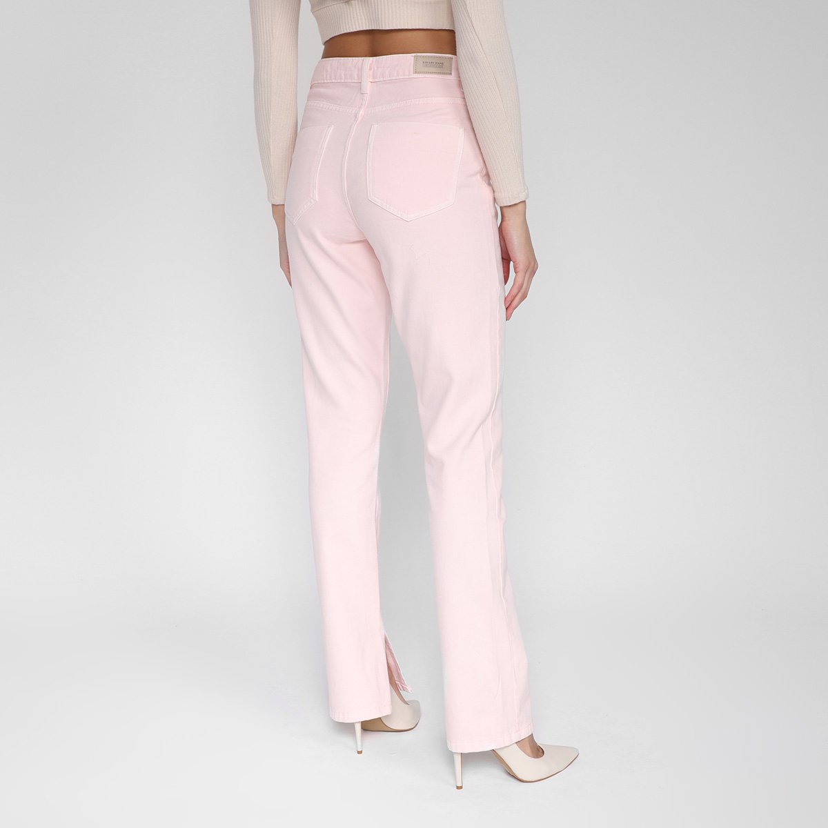 Calça Boot Cut Sawary Com Fenda Feminina - Tam: 36 - 2