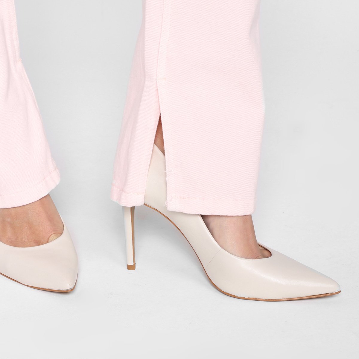 Calça Boot Cut Sawary Com Fenda Feminina - Tam: 36 - 3