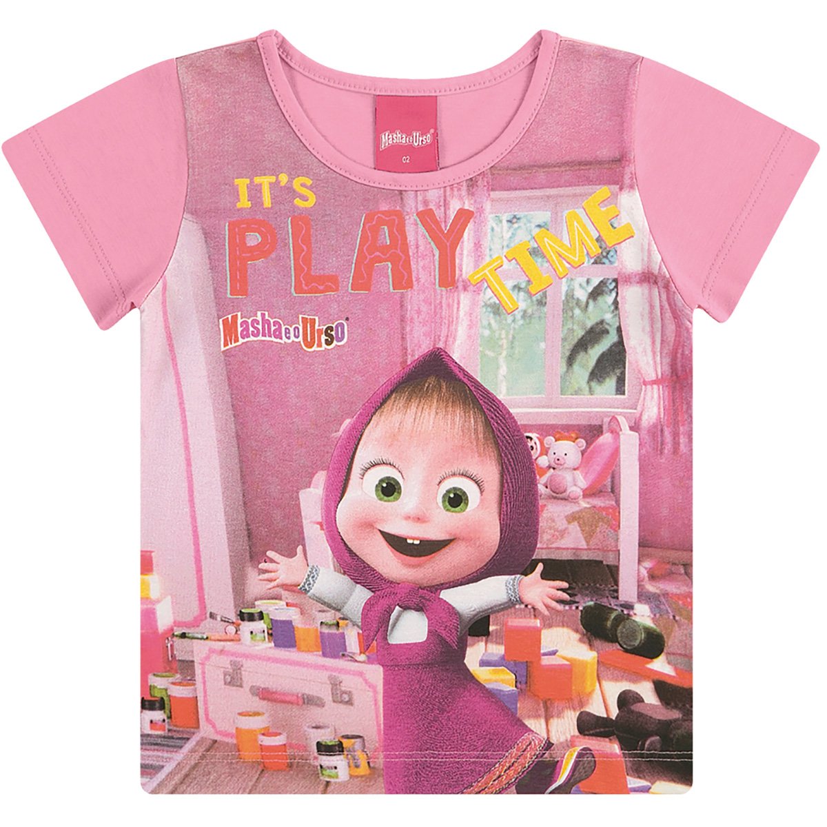Blusa Bebê Kamylus Masha e o Urso Feminina
