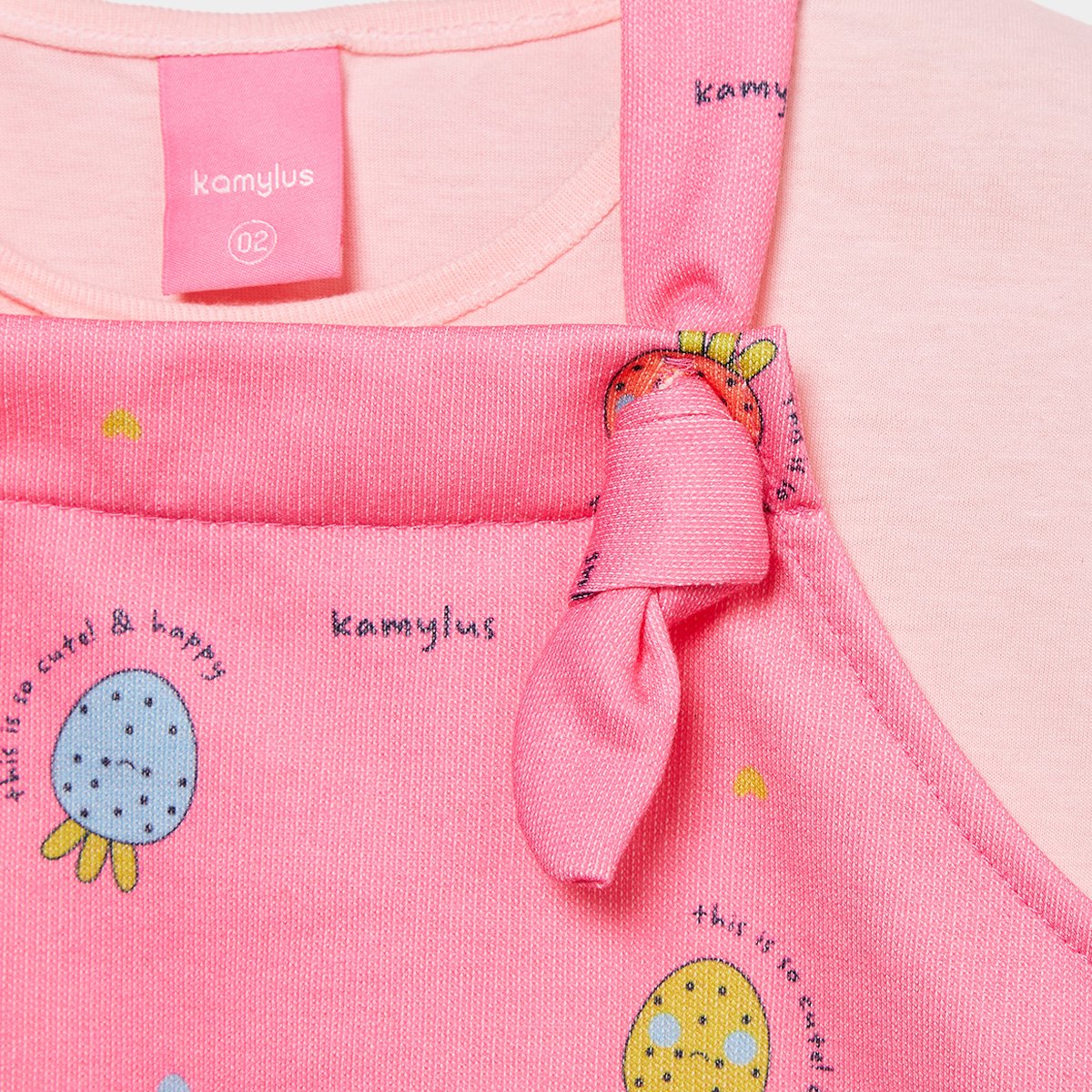 Salopete Infantil Kamylus Estampada - Tam: 2A - 2