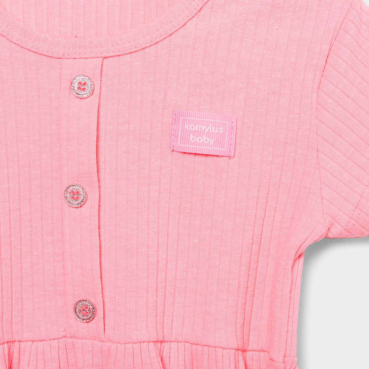 Vestido Infantil Kamylus Estampado - Tam: 1A - 1