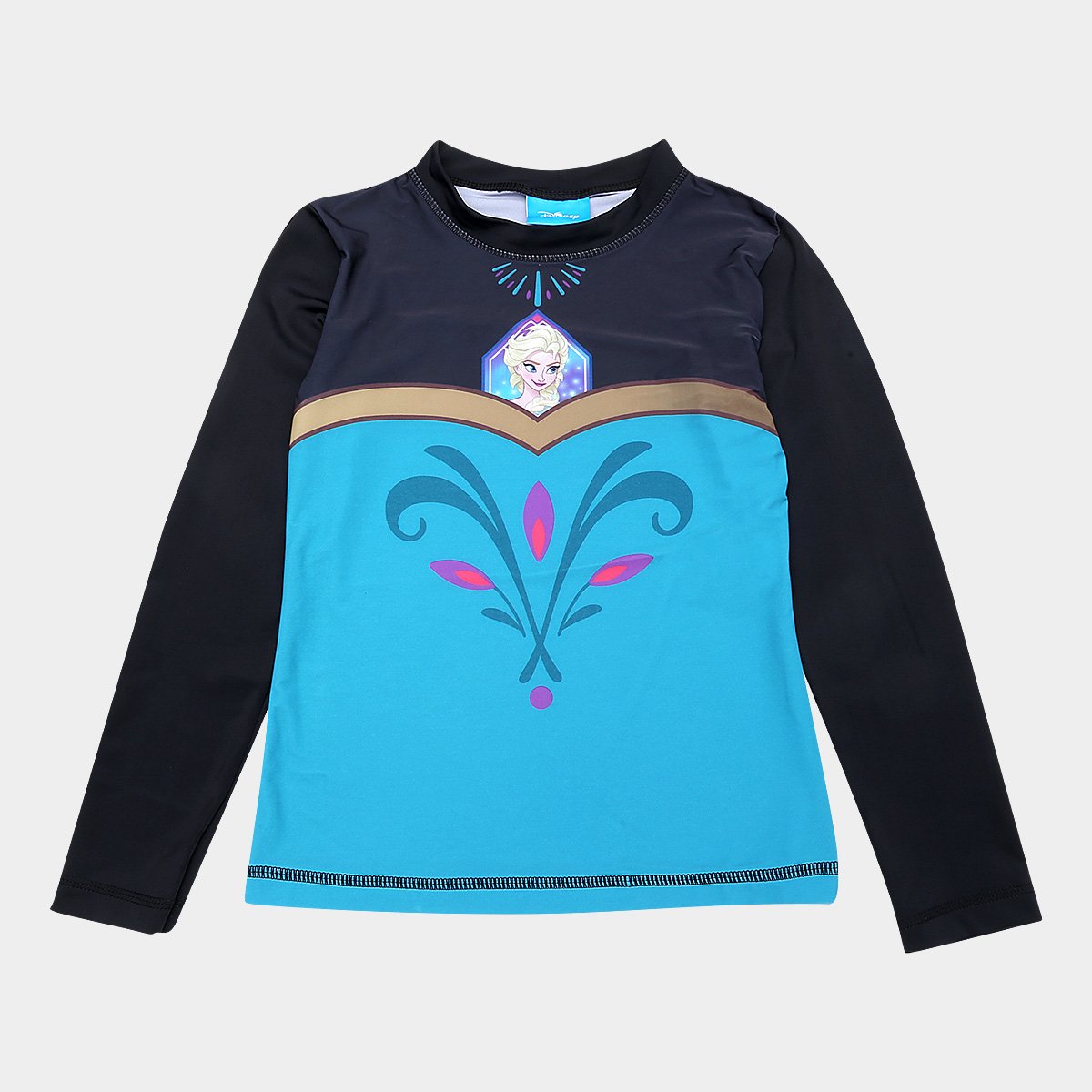 Camiseta Infantil Tip Top Frozen Manga Longa Feminina