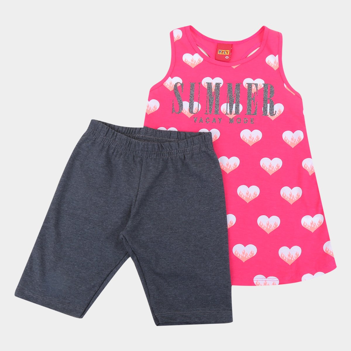 Conjunto Infantil Kyly Summer Mode Feminino