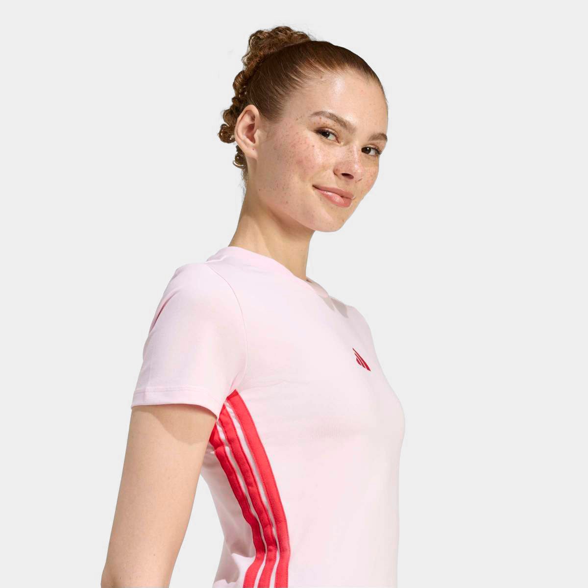 Camiseta Adidas Slim 3 Stripes Feminina - Tam: P - 2