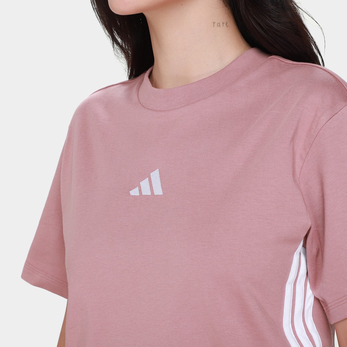 Camiseta Adidas 3 Listras Feminina - Tam: P - 2