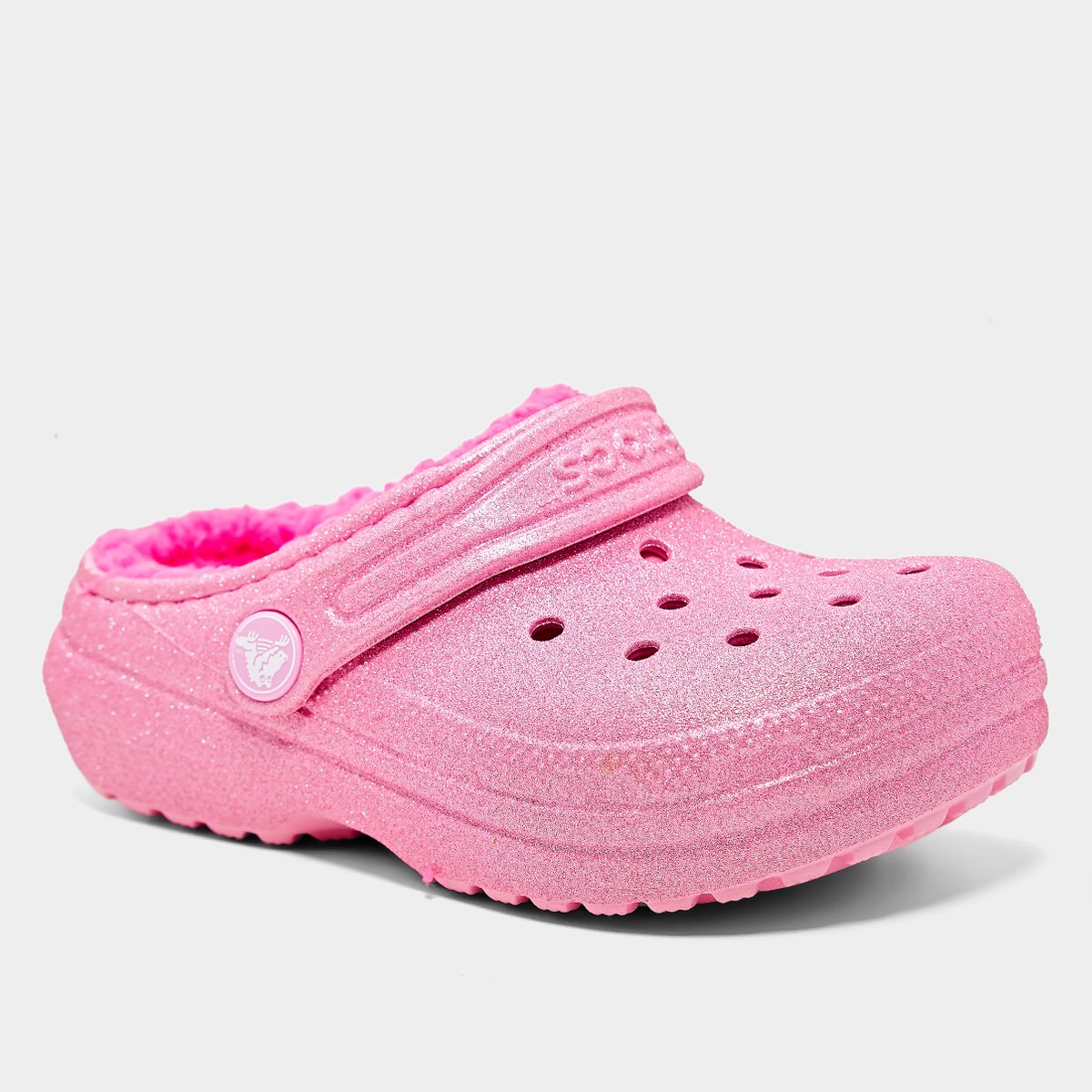 Crocs Infantil Classic Lined Glitter Clog T Menina - Tam: 28 - 1