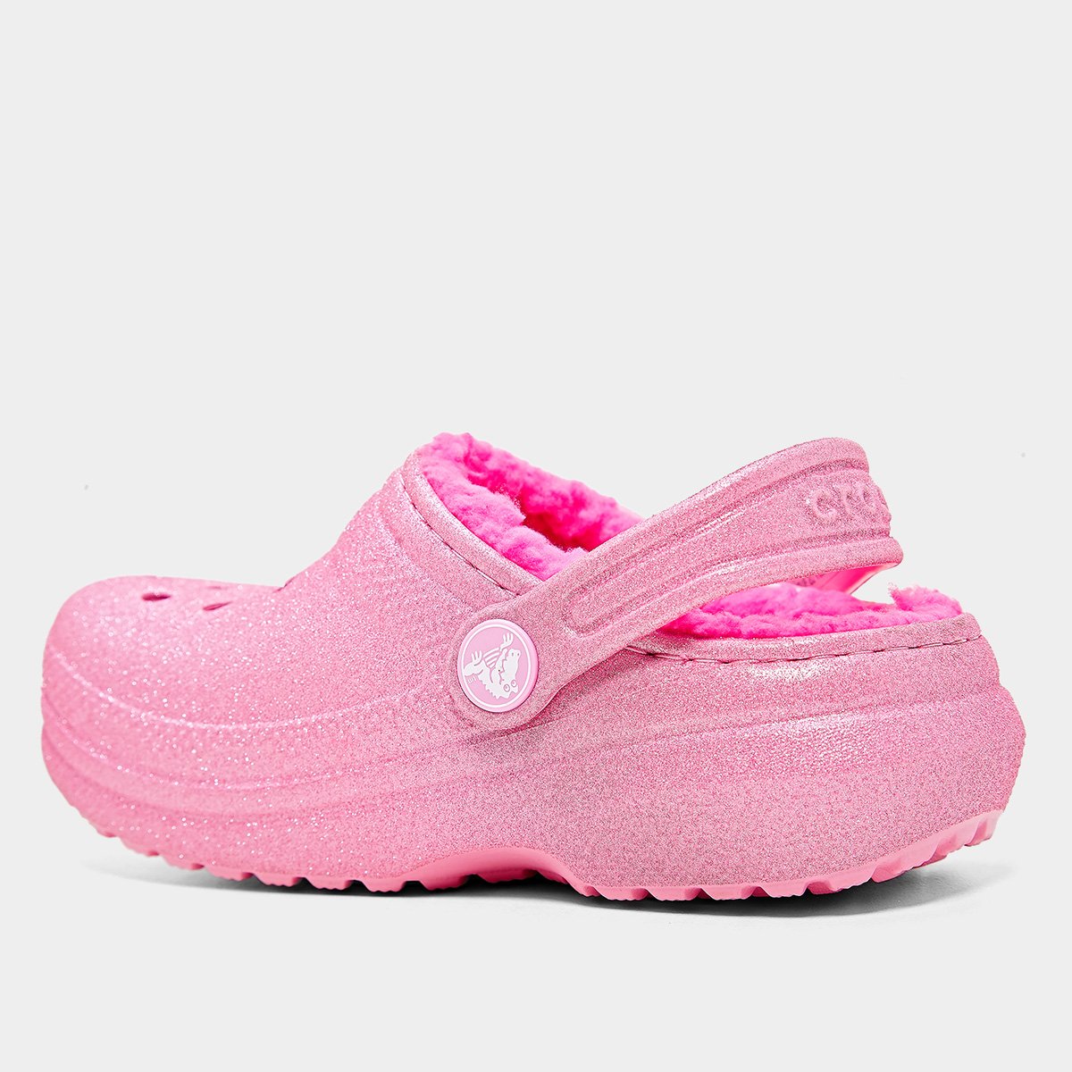 Crocs Infantil Classic Lined Glitter Clog T Menina - Tam: 28 - 2