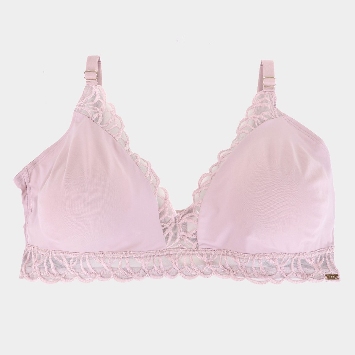Sutiã Dilady Top Com Bojo Moldado Plus Size Bordado - Tam: 48 - 2