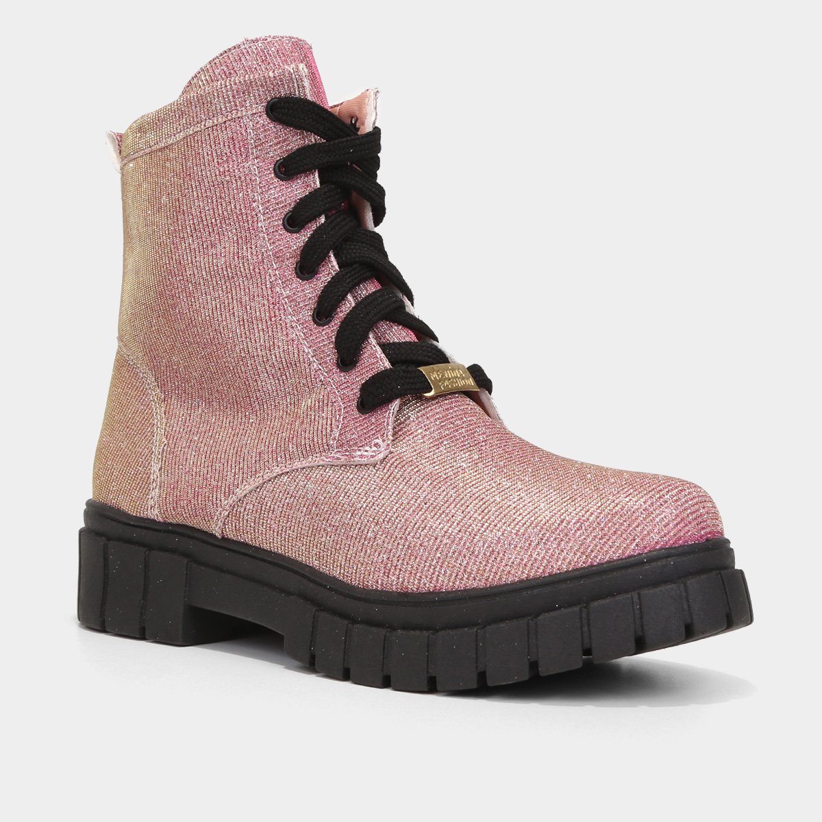 Coturno Infantil Menina Fashion Lurex Menina - Tam: 32 - 1