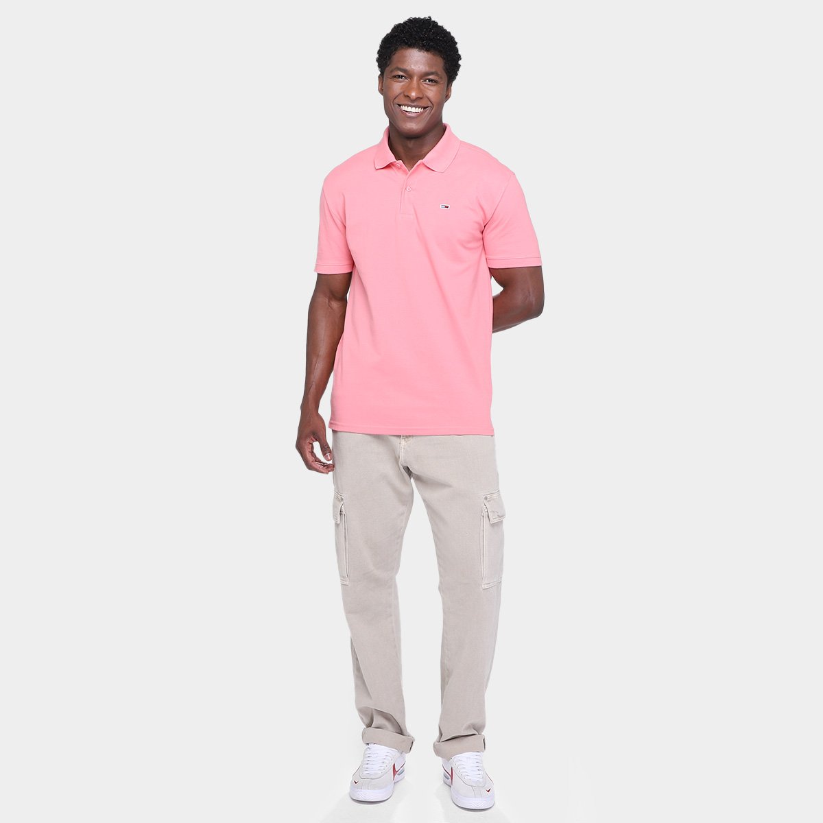 Camisa Polo Tommy Hilfiger Placket Masculina - Tam: GG - 3