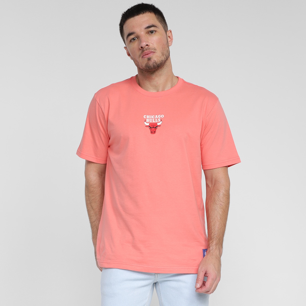 Camiseta NBA Chicago Bulls Mini Logo Soft Masculina