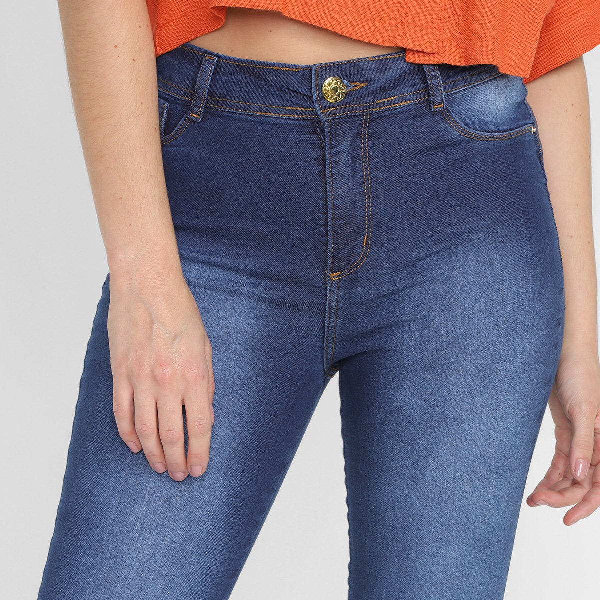 Kit Calça Jeans Vale de West Skinny Feminino 2 Peças - Tam: 46 - 5