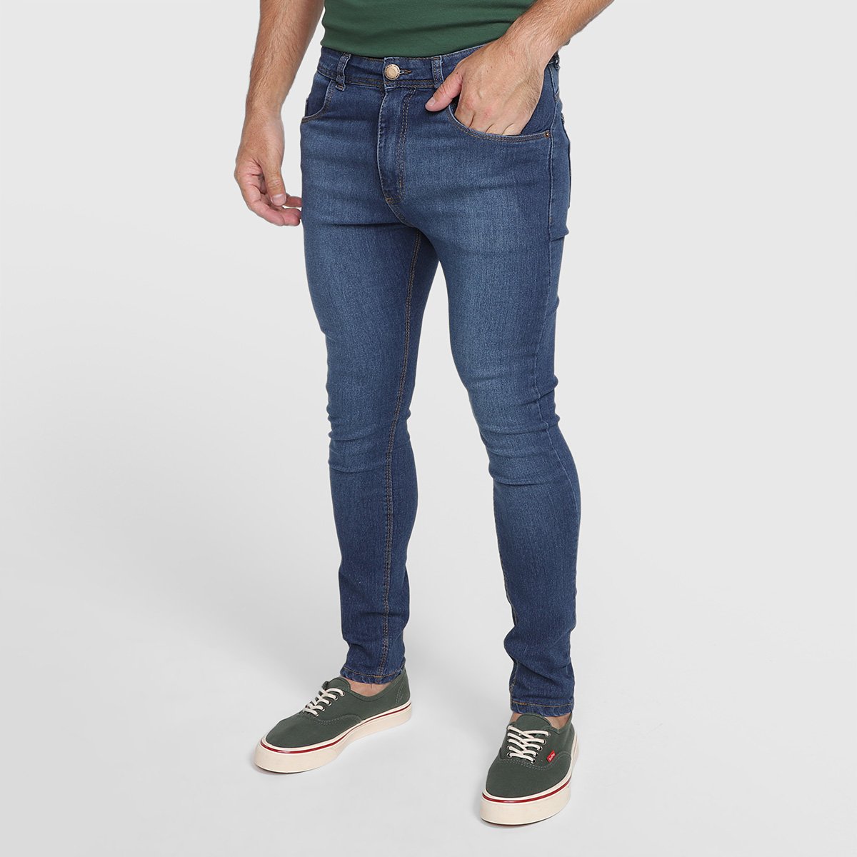 Kit Calça Jeans Skinny Vale de West Masculina - 3 Peças - Tam: 38 - 3