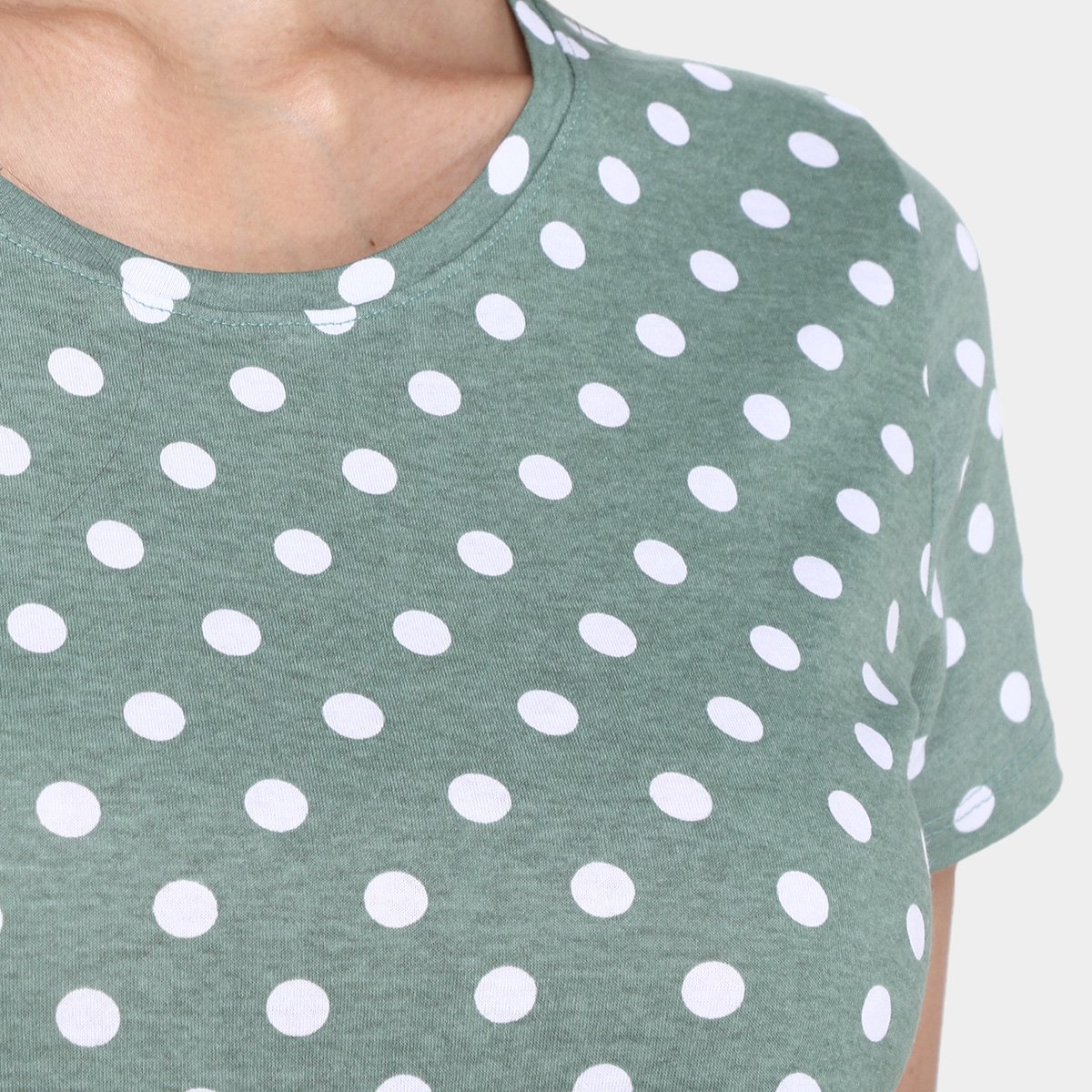 Kit Camiseta Básicos Poá c/ 2 Peças Feminina - Tam: P - 3