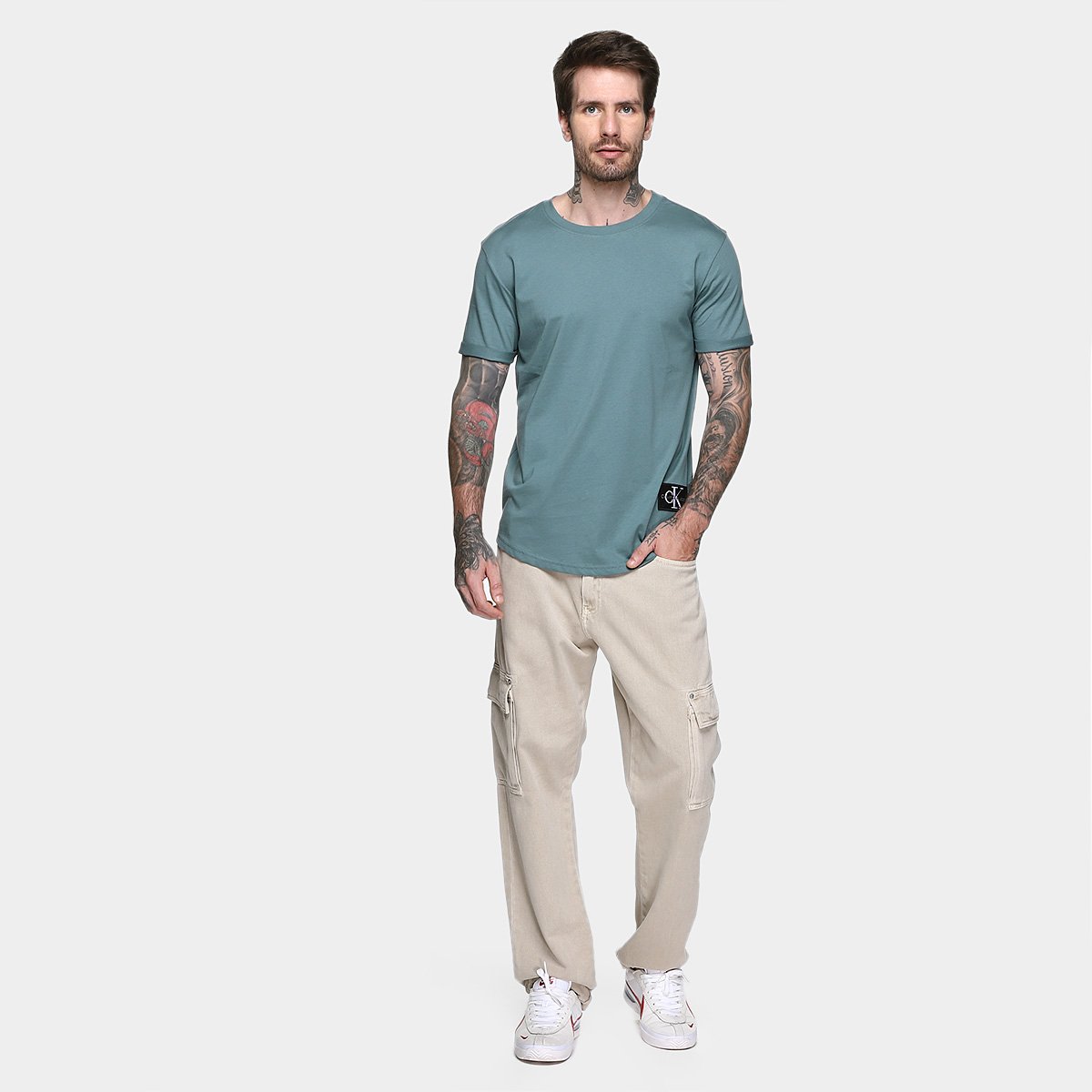 Camiseta Calvin Klein Masculina - Tam: GG - 3